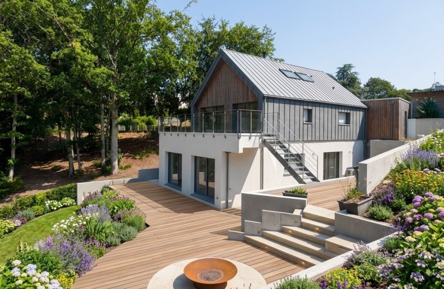 Maison neuve à vendre bord de rivière Morbihan